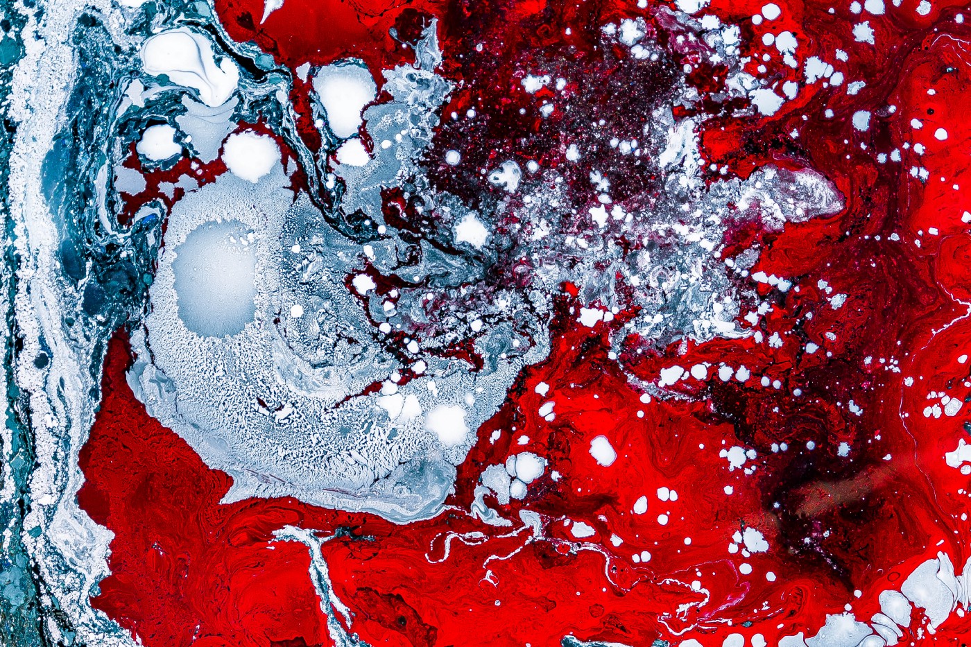 Abstract depiction of blood.