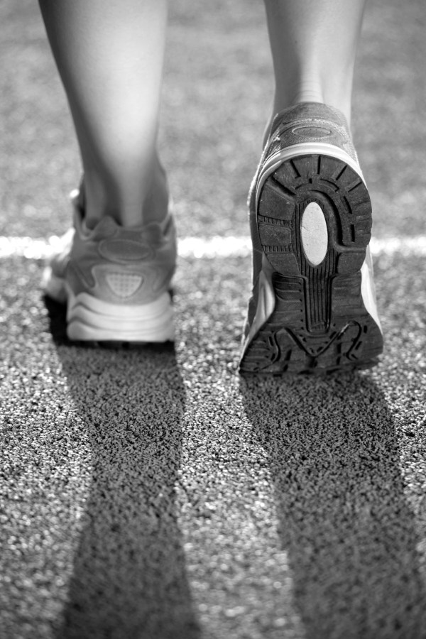 Walk in black and white