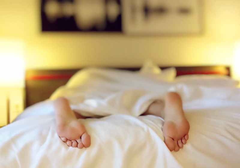 alone bed bedroom blur