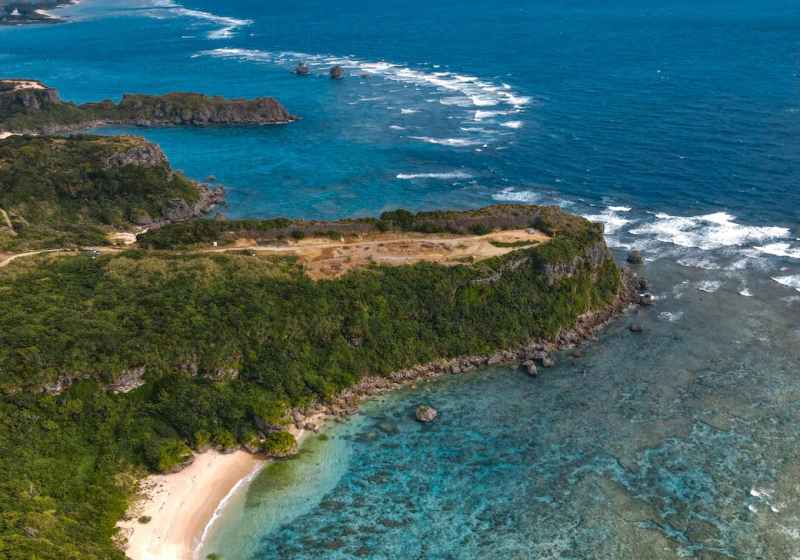 okinawa island in ocean