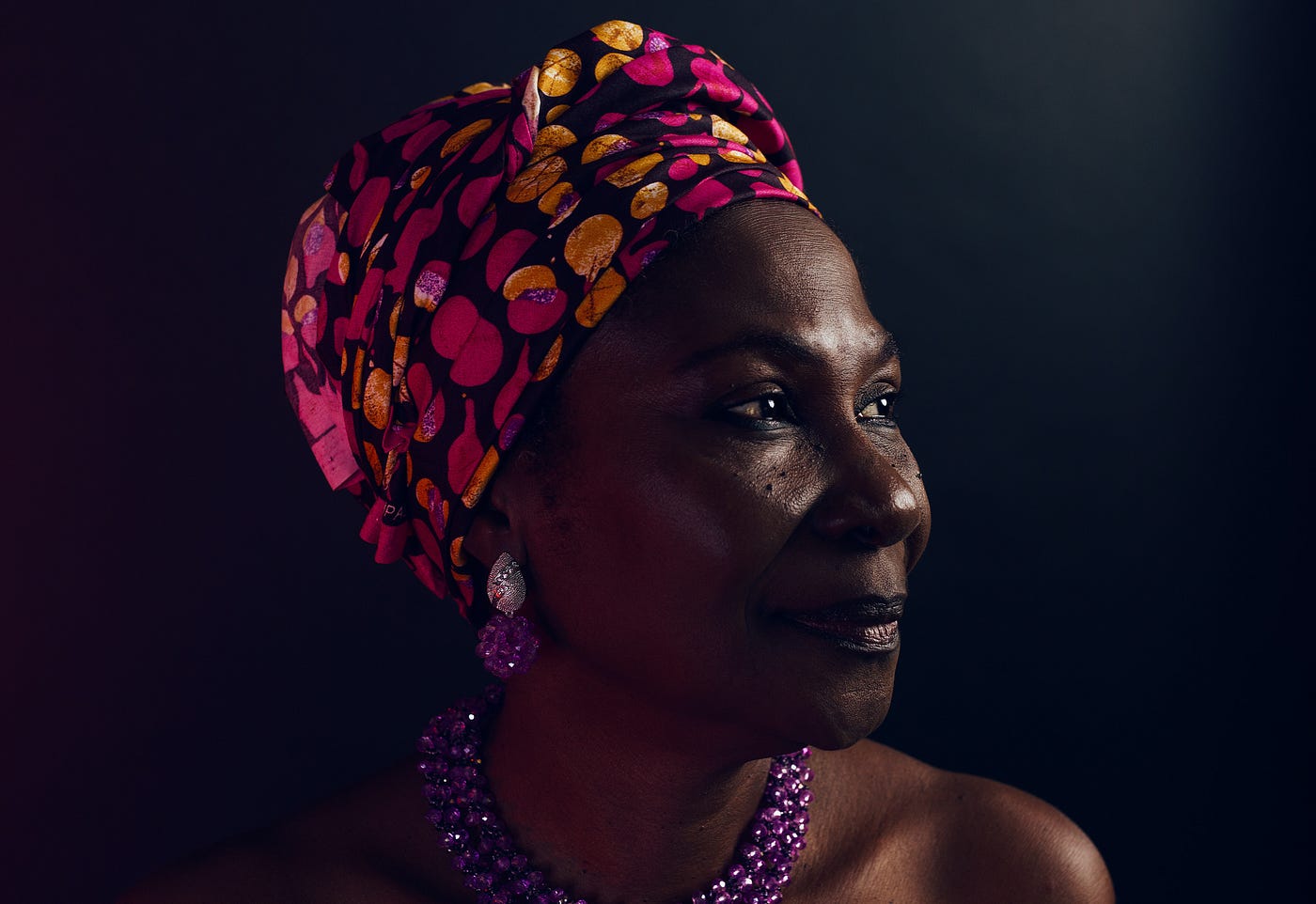 A Black woman looks to the right. She wears a scarf on her head. The people taking part in the Galleri study will come from different racial and ethnic backgrounds, and many of them are seniors from communities that haven’t had as much access to healthcare in the past. The study’s main goal is to see if the Galleri blood test can find cancers earlier when they’re not as serious.